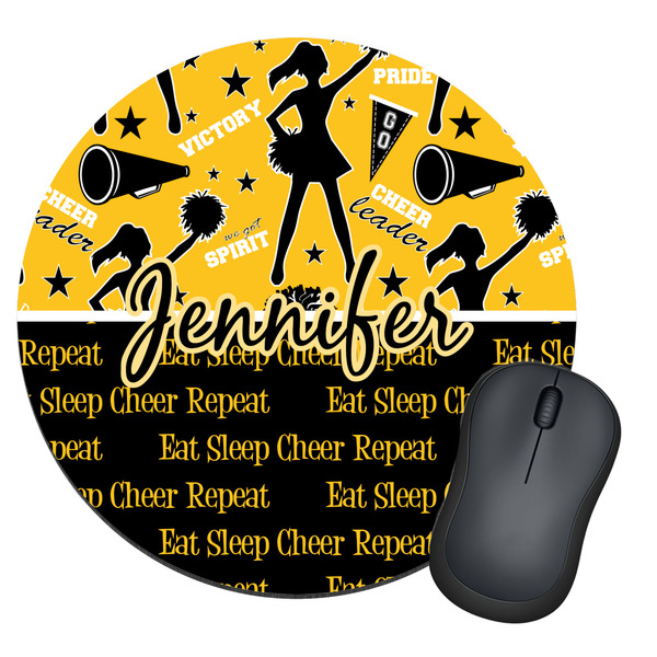 Custom Cheer Round Mouse Pad (Personalized)