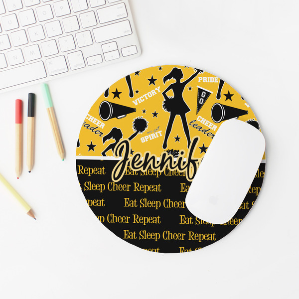 Cheer Round Mousepad - LIFESTYLE 2