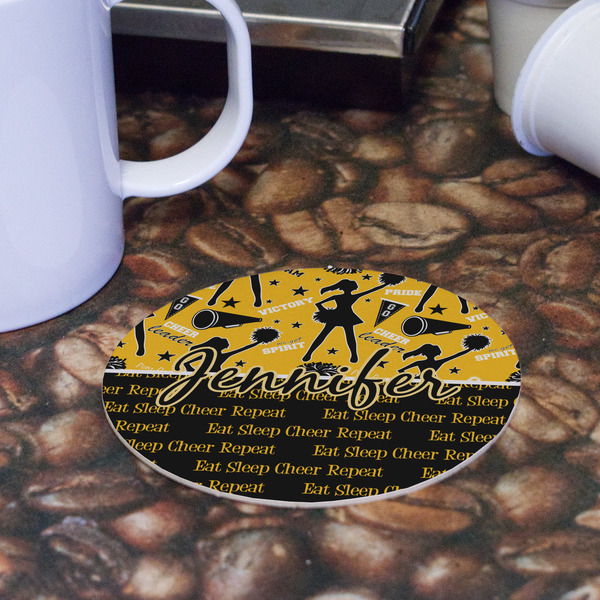 Cheer Round Paper Coaster - Front