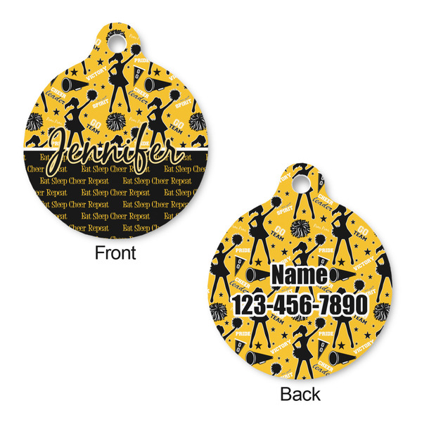 Cheer Round Pet ID Tag - Large - Approval