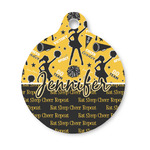 Cheer Round Pet ID Tag - Small (Personalized)
