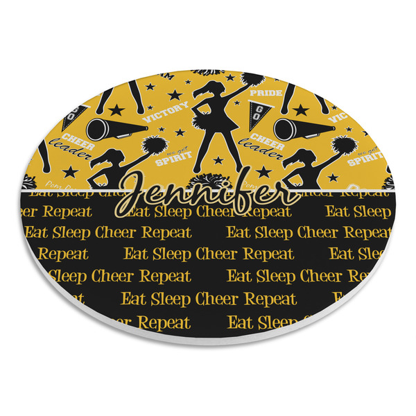 Cheer Round Stone Trivet - Angle View