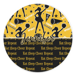 Cheer Round Stone Trivet (Personalized)