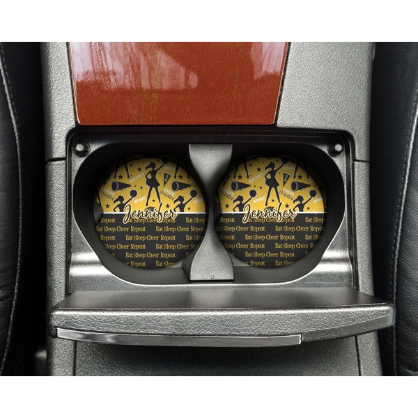 Cheer Sandstone Car Coaster - In Cup Holder