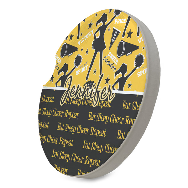 Cheer Sandstone Car Coaster - STANDING ANGLE