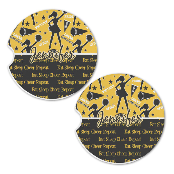 Cheer Sandstone Car Coasters - Set of 2
