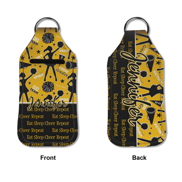 Cheer Sanitizer Holder Keychain - Large APPROVAL (Flat)