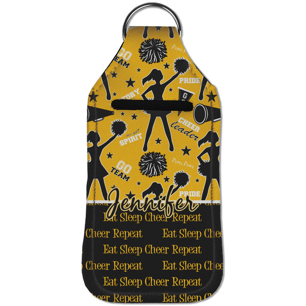 Cheer Sanitizer Holder Keychain - Large (Front)