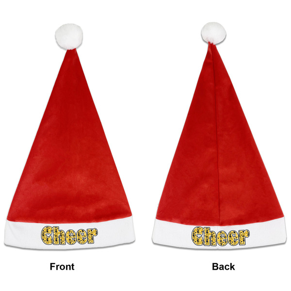 Custom Cheer Santa Hat - Front & Back (Personalized)