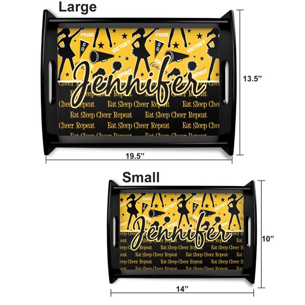 Cheer Serving Tray Black Sizes