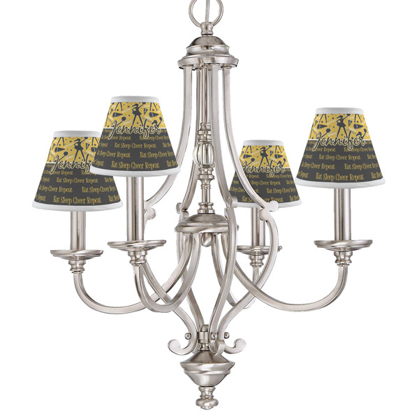 Cheer Small Chandelier Shade - LIFESTYLE (on chandelier)