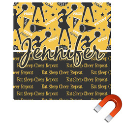 Cheer Square Car Magnet - 6" (Personalized)