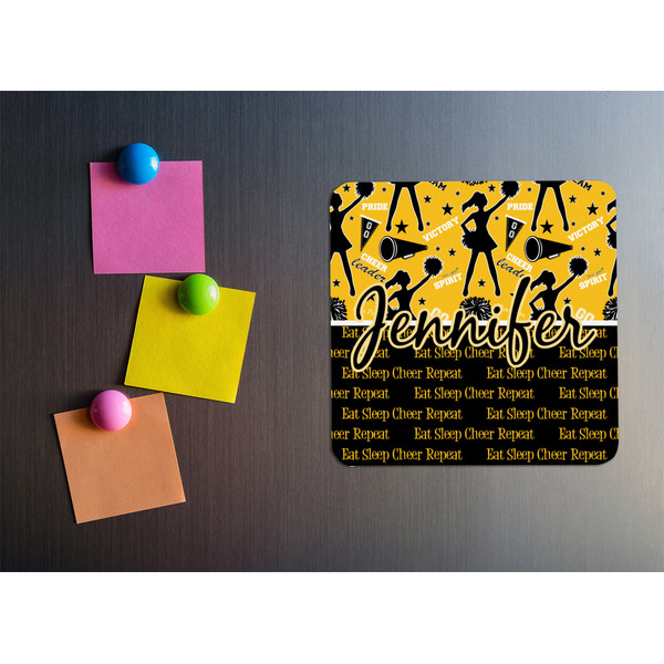 Cheer Square Fridge Magnet - LIFESTYLE