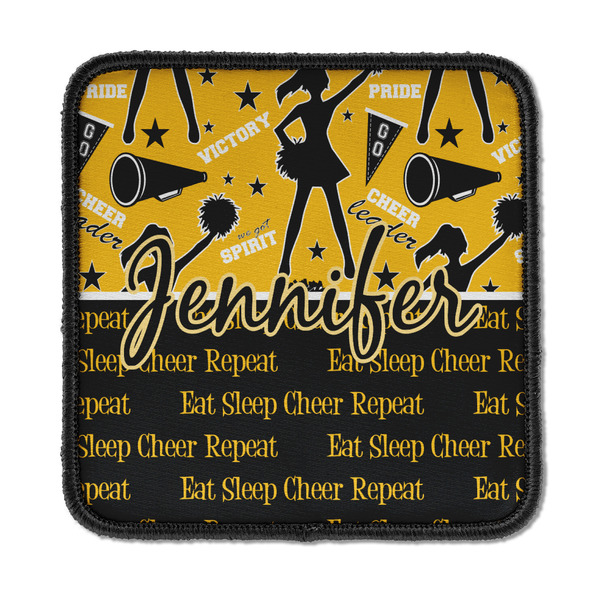 Custom Cheer Iron On Square Patch w/ Name or Text