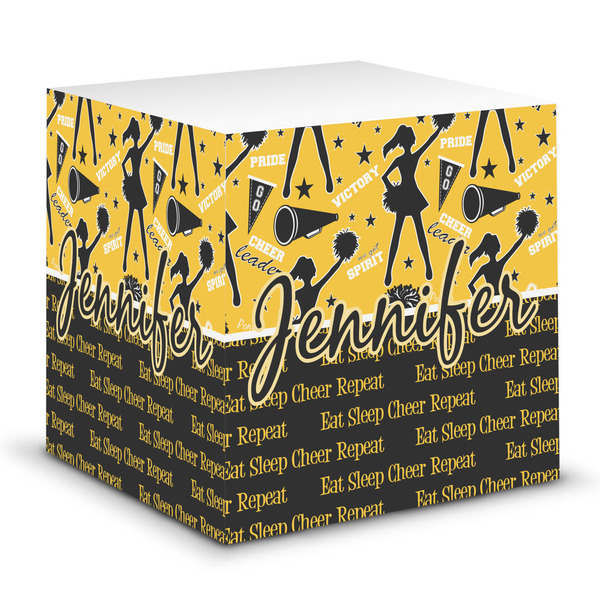 Custom Cheer Sticky Note Cube (Personalized)