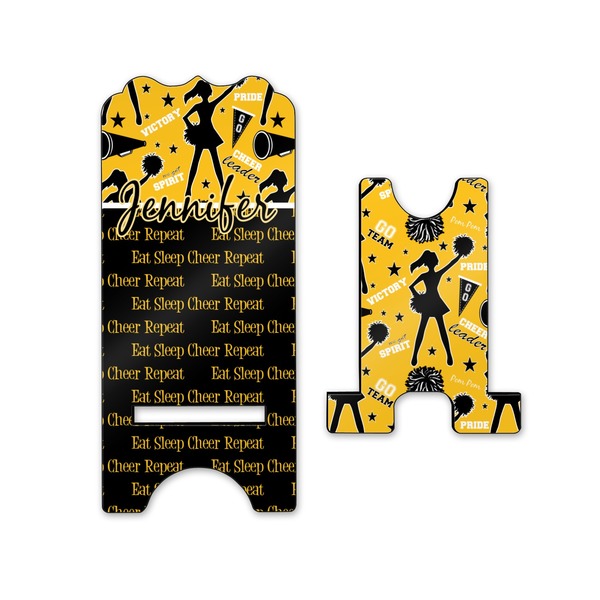 Cheer Stylized Phone Stand - Front & Back - Small