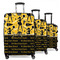 Cheer 3 Piece Luggage Set - 20" Carry On, 24" Medium Checked, 28" Large Checked (Personalized)