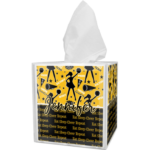Custom Cheer Tissue Box Cover (Personalized)