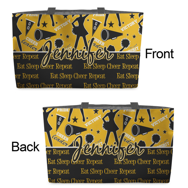 Cheer Tote w/Black Handles - Front & Back Views