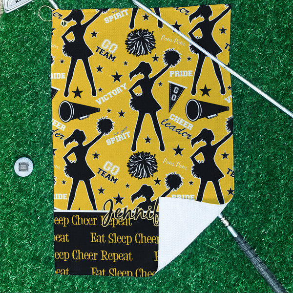 Cheer Waffle Weave Golf Towel - In Context