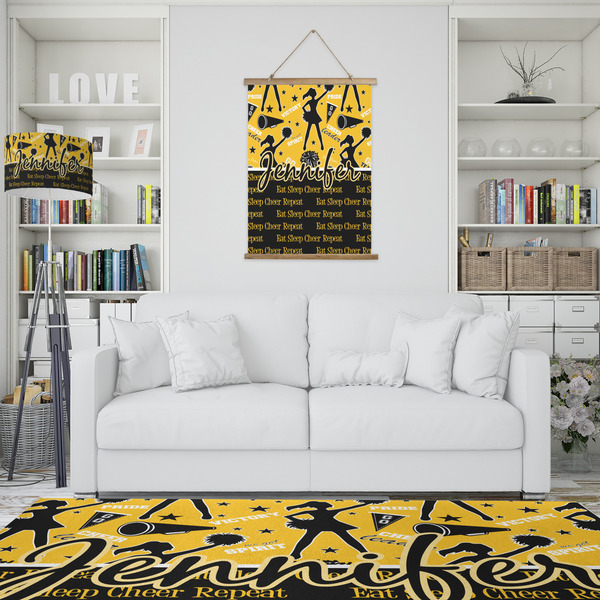 Cheer Wall Hanging Tapestry - Portrait - IN CONTEXT