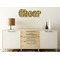 Cheer Wall Name Decal On Wooden Desk