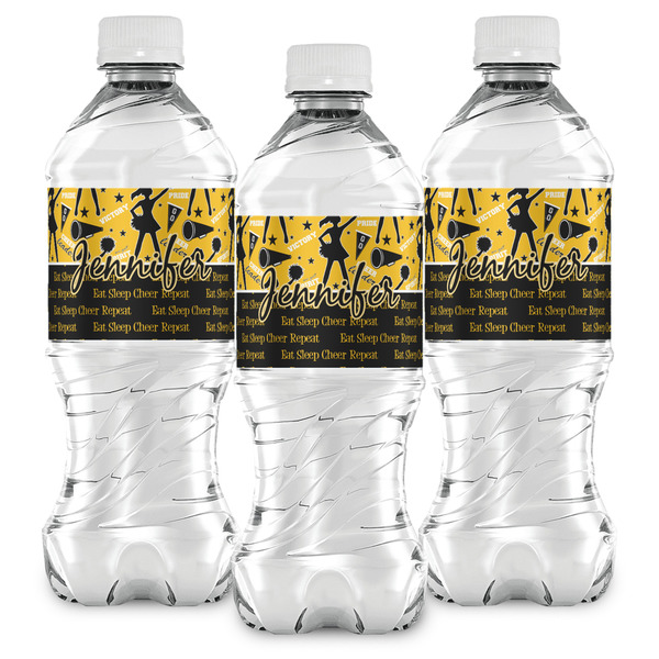 Cheer Water Bottle Labels - Front View