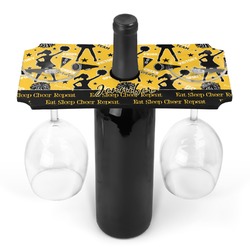 Cheer Wine Bottle & Glass Holder (Personalized)