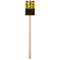 Cheer Wooden 6.25" Stir Stick - Rectangular - Single Stick