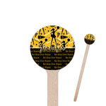 Cheer Round Wooden Stir Sticks (Personalized)