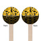Cheer Wooden 6" Stir Stick - Round - Double Sided - Front & Back