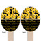 Cheer Wooden Food Pick - Oval - Double Sided - Front & Back