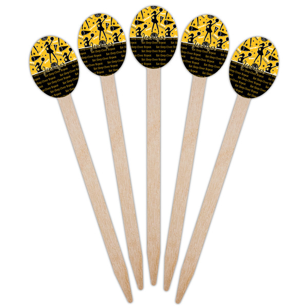 Cheer Wooden Food Pick - Oval - Fan View