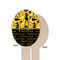 Cheer Wooden Food Pick - Oval - Single Sided - Front & Back