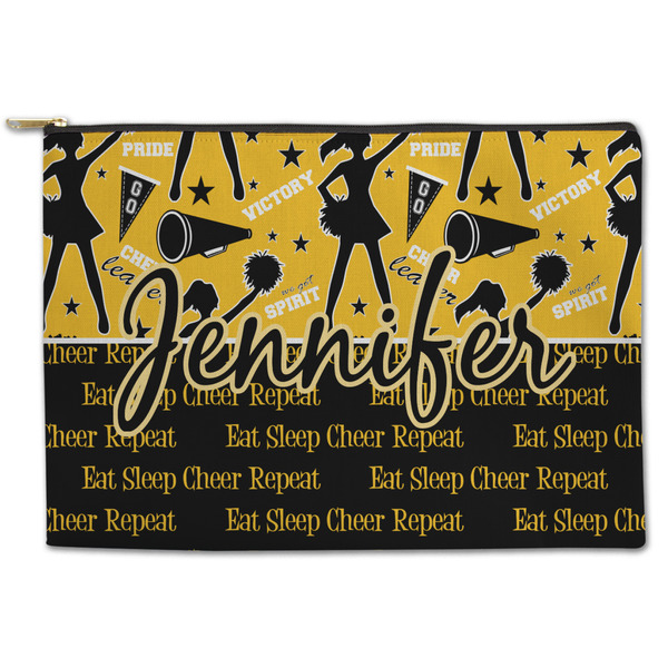 Custom Cheer Zipper Pouch - Large - 12.5"x8.5" (Personalized)