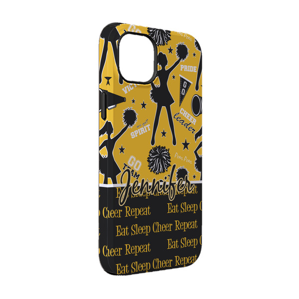 Custom Cheer iPhone Case - Rubber Lined - iPhone 14 Pro (Personalized)