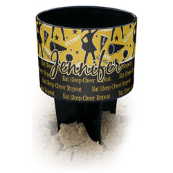 Cheer Black Beach Spiker Drink Holder (Personalized)