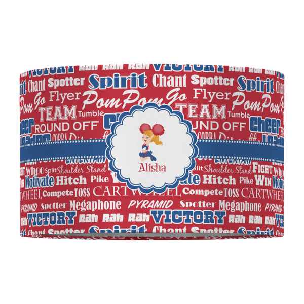 Cheerleader 12" Drum Lampshade - FRONT (Fabric)