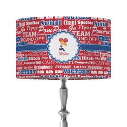 Cheerleader 12" Drum Lamp Shade - Fabric (Personalized)