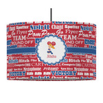 Cheerleader 12" Drum Pendant Lamp - Fabric (Personalized)