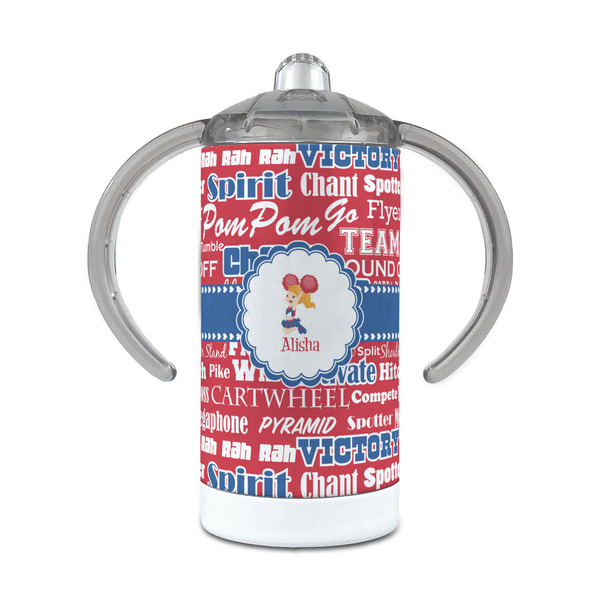 Custom Cheerleader 12 oz Stainless Steel Sippy Cup (Personalized)
