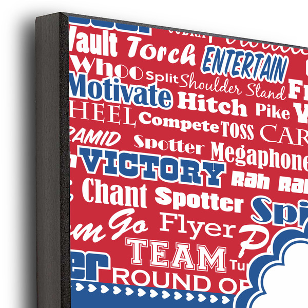 Cheerleader 12x12 Wood Print - Closeup