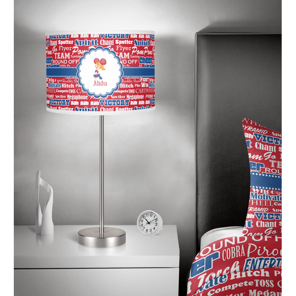 Cheerleader 13 inch drum lamp shade - in room