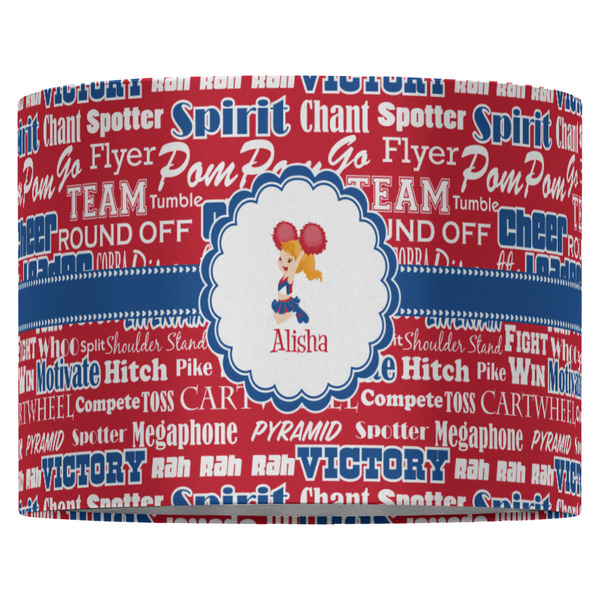 Cheerleader 16" Drum Lampshade - FRONT (Fabric)