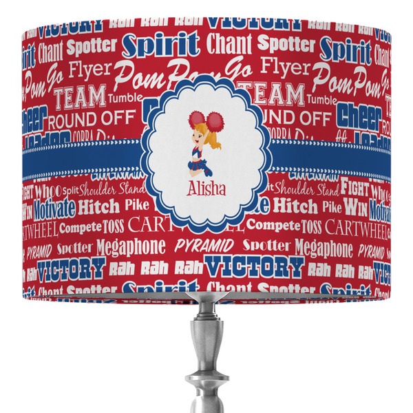Custom Cheerleader 16" Drum Lamp Shade - Fabric (Personalized)