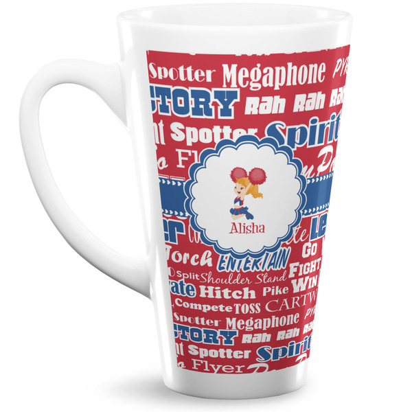 Custom Cheerleader 16 Oz Latte Mug (Personalized)