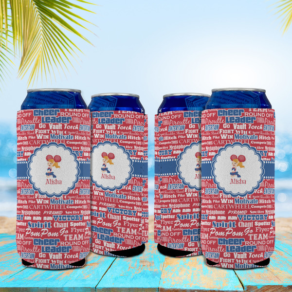 Cheerleader 16oz Can Sleeve - Set of 4 - LIFESTYLE