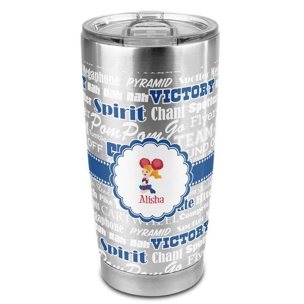 Custom Cheerleader 20oz Stainless Steel Double Wall Tumbler - Full Print (Personalized)