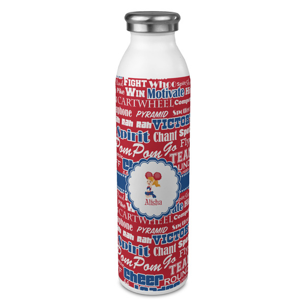 Custom Cheerleader 20oz Stainless Steel Water Bottle - Full Print (Personalized)