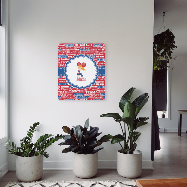 Cheerleader 20x24 - Canvas Print - In Context